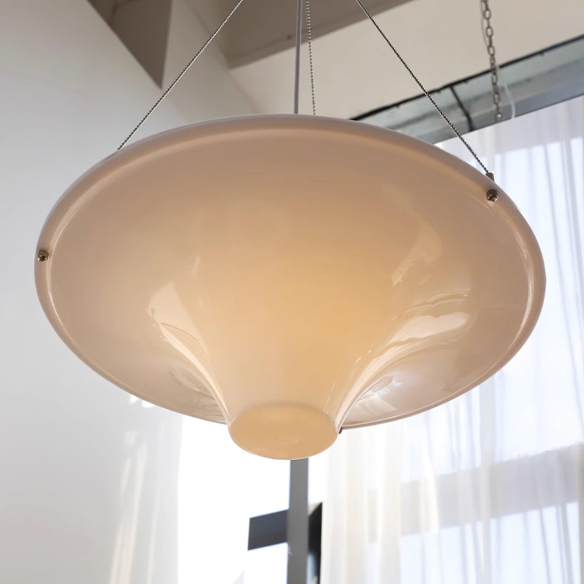 Candeeiro suspenso Dali em acrílico, em forma de OVNI, contemporâneo, para sala de estar