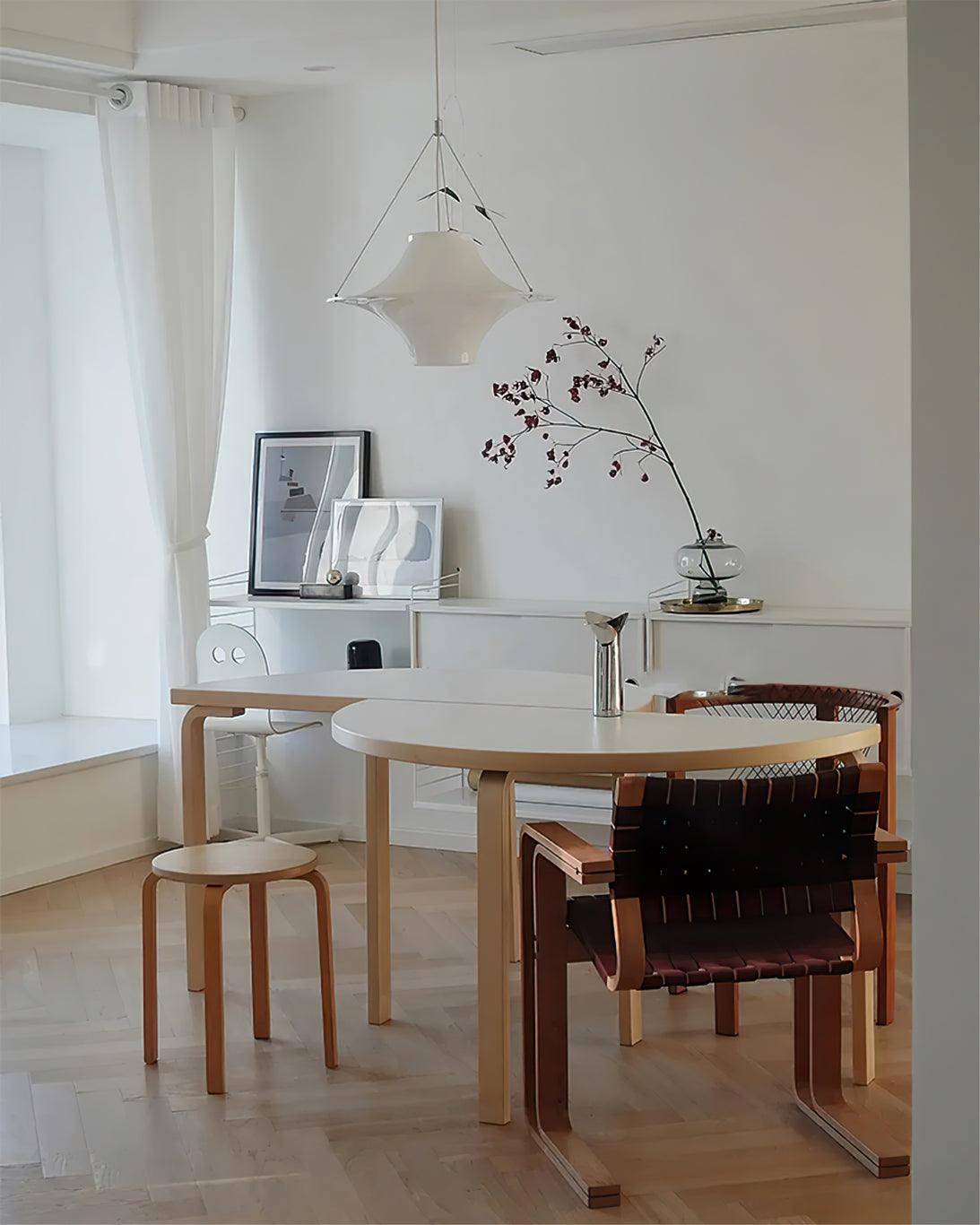 Candeeiro suspenso Dali em acrílico, em forma de OVNI, contemporâneo, para sala de estar