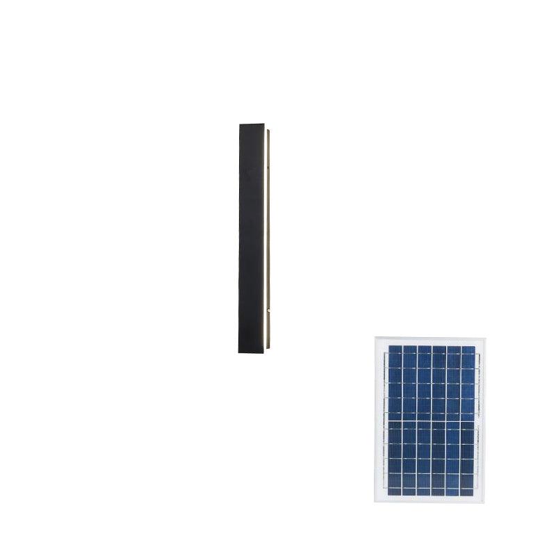 Renalira lång solcellsdriven utomhusvägglampa