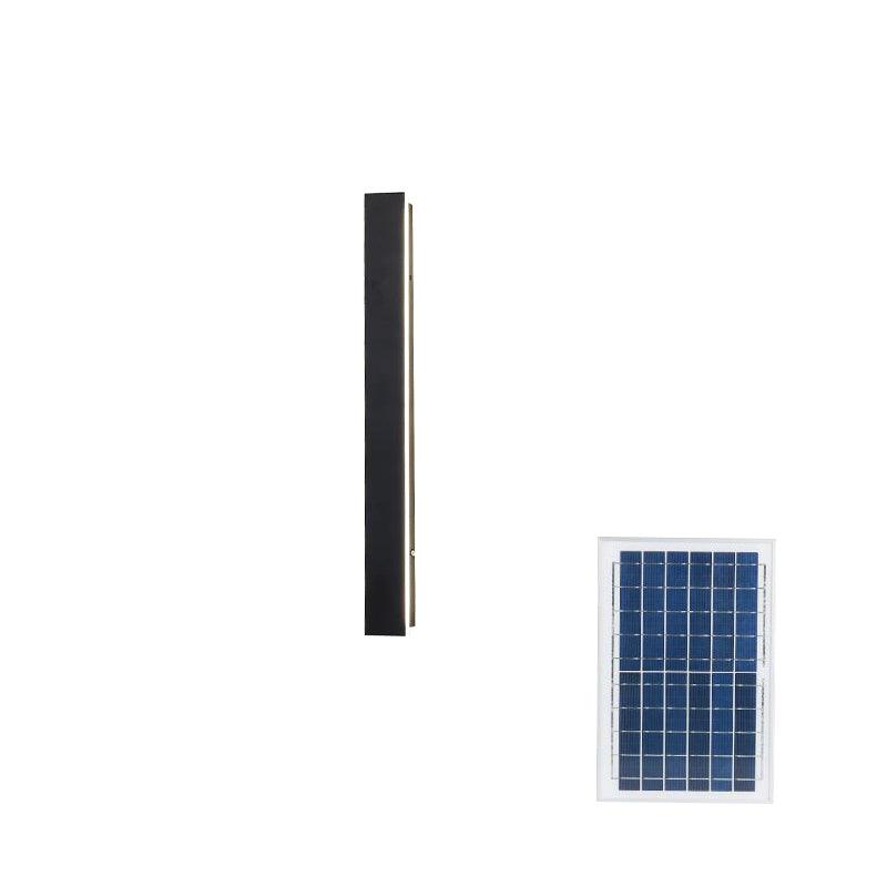 Renalira lång solcellsdriven utomhusvägglampa