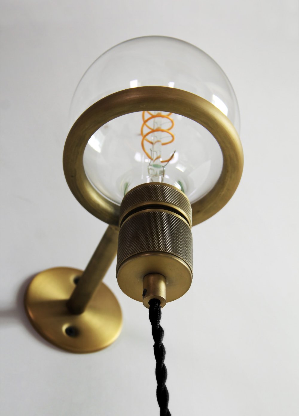 Candeeiro de parede de vidro minimalista elegante Evmaror