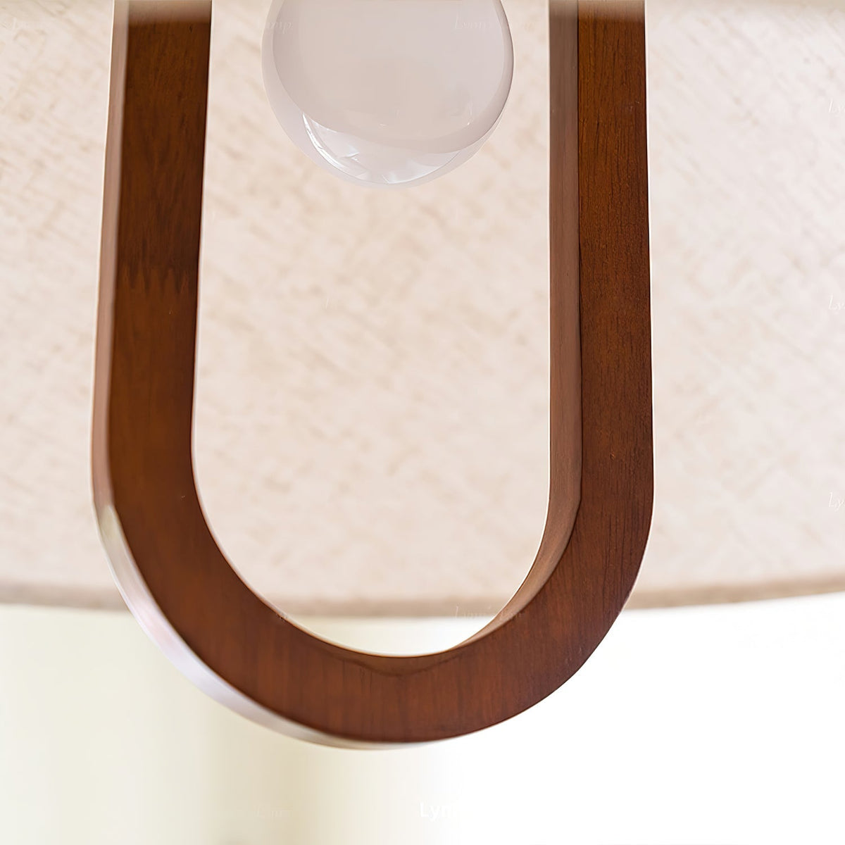 Candeeiro suspenso Alcaria Premium Nordic Art em tecido e madeira