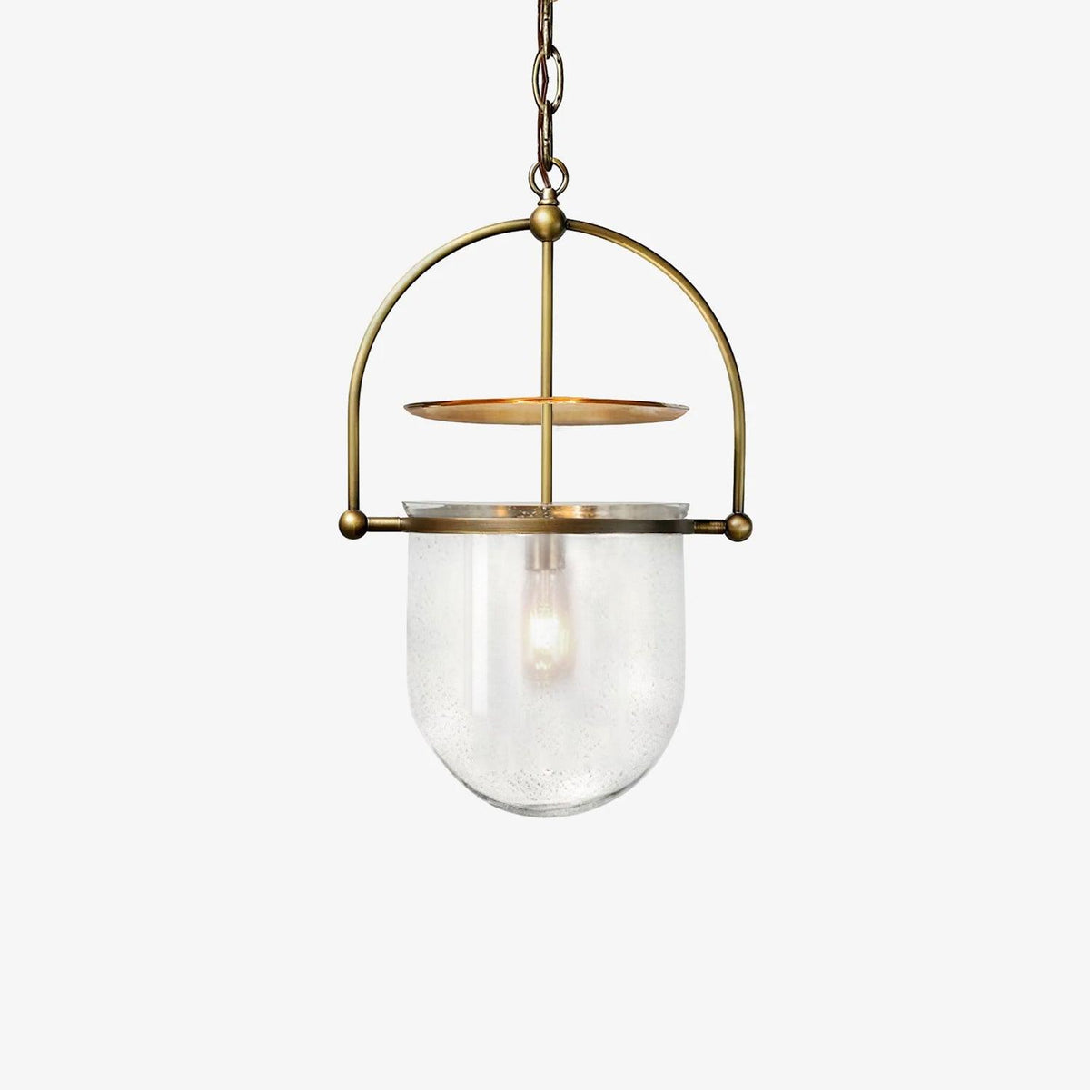 Velanaya pendellampa i glas och mässing, vintage för vardagsrum