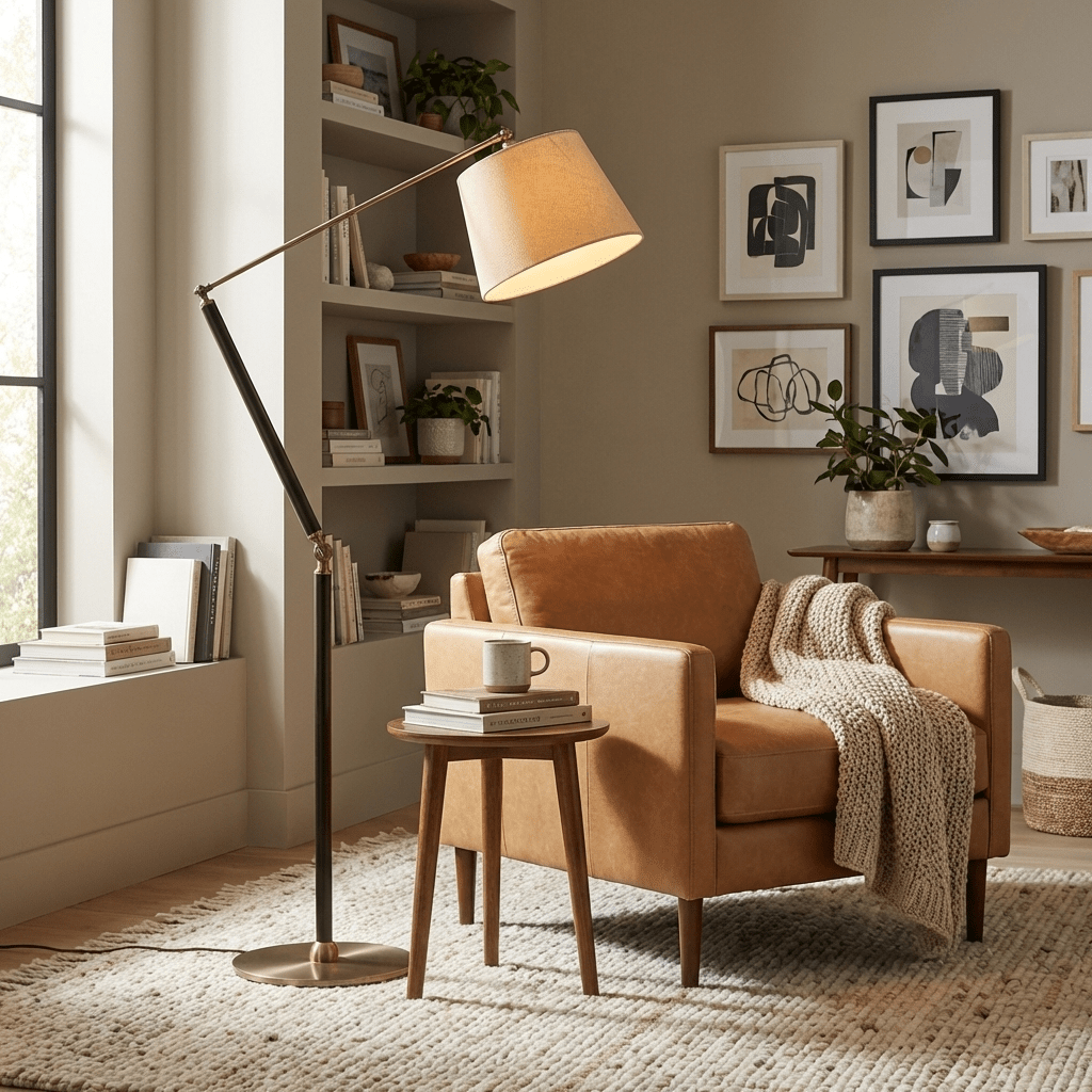 Veyron golvlampa med justerbar arm