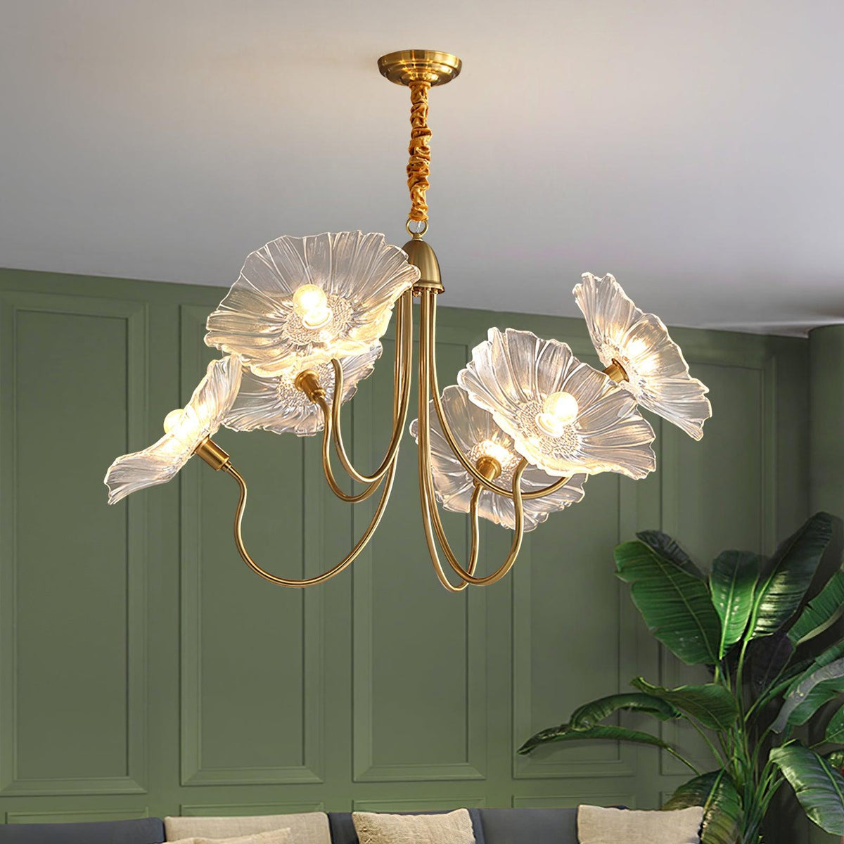Calia Glass Chandelier