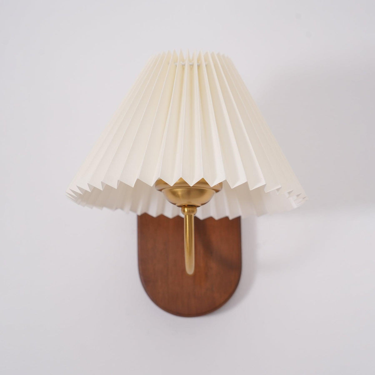 Candeeiro de parede com cúpula plissada vintage Teriiraine