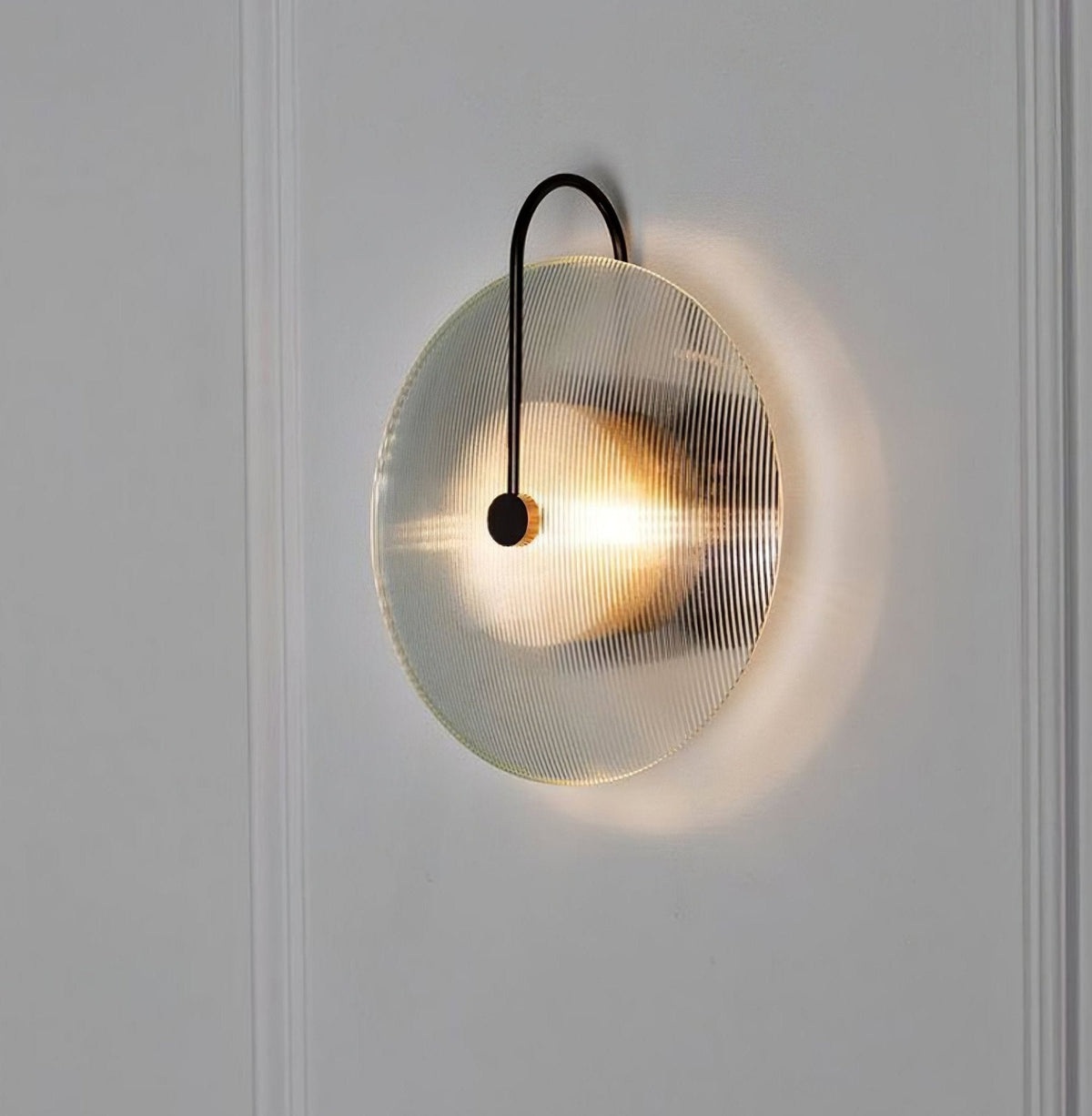 Candeeiro de parede em vidro moderno minimalista Ivsilan