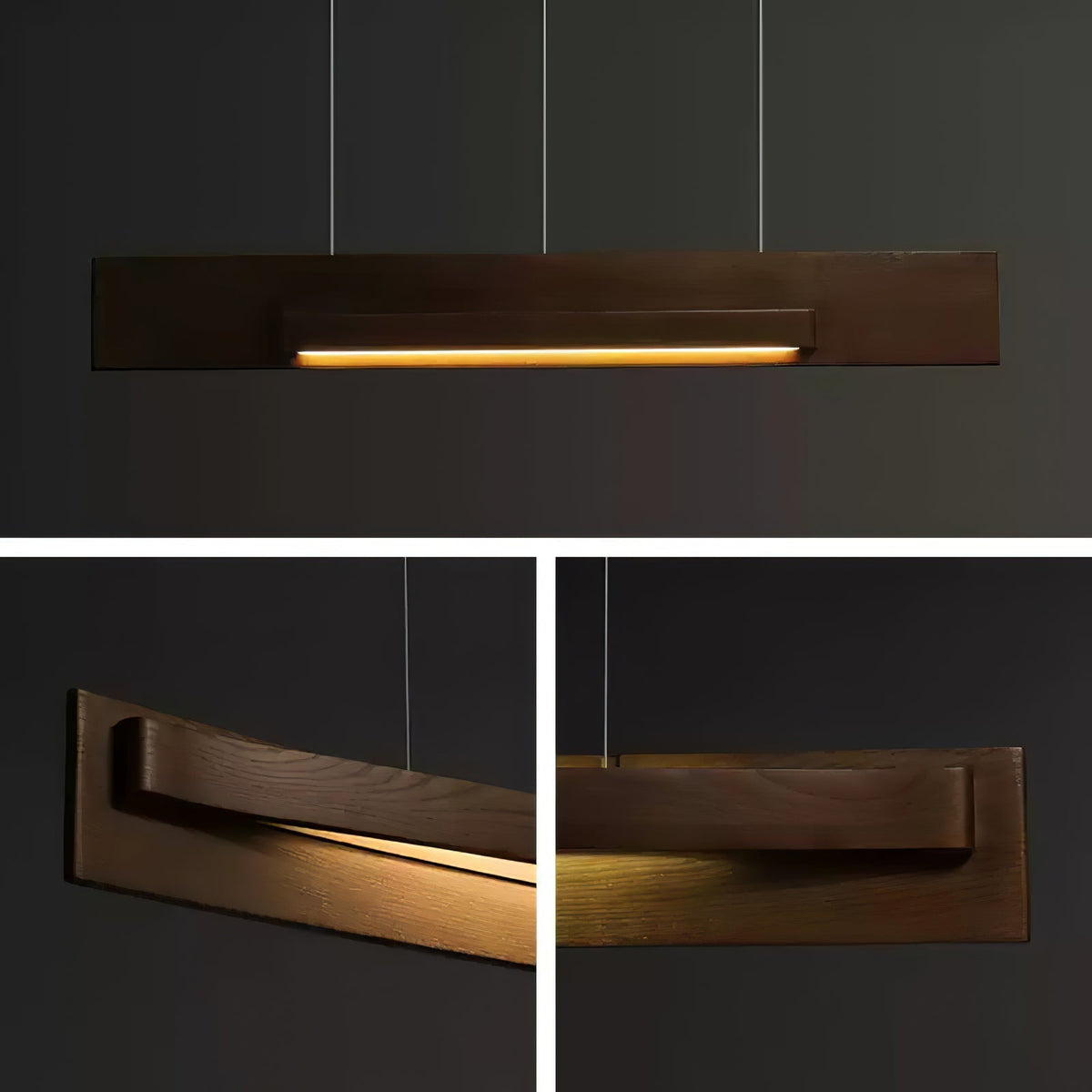 Zaraeyra minimalistisk pendellampe i træ