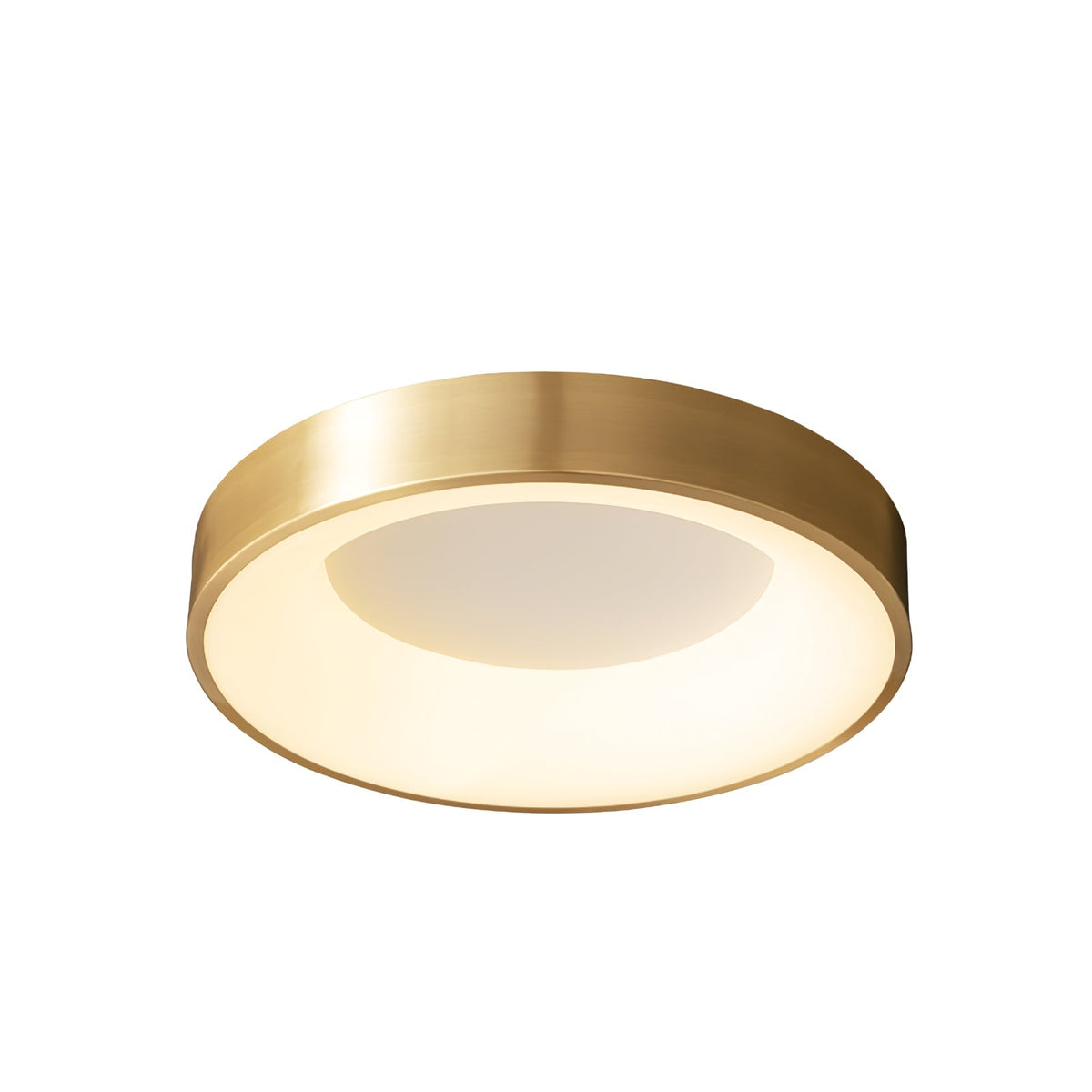 Zetheos modern minimalistisk taklampa i mässing