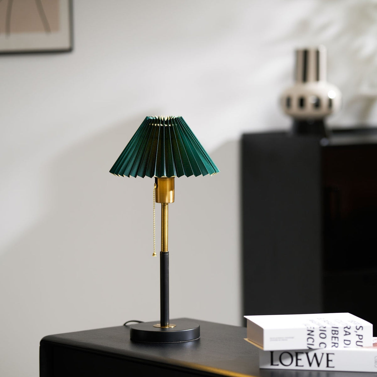 Candeeiro de mesa minimalista Mevzo em cerâmica