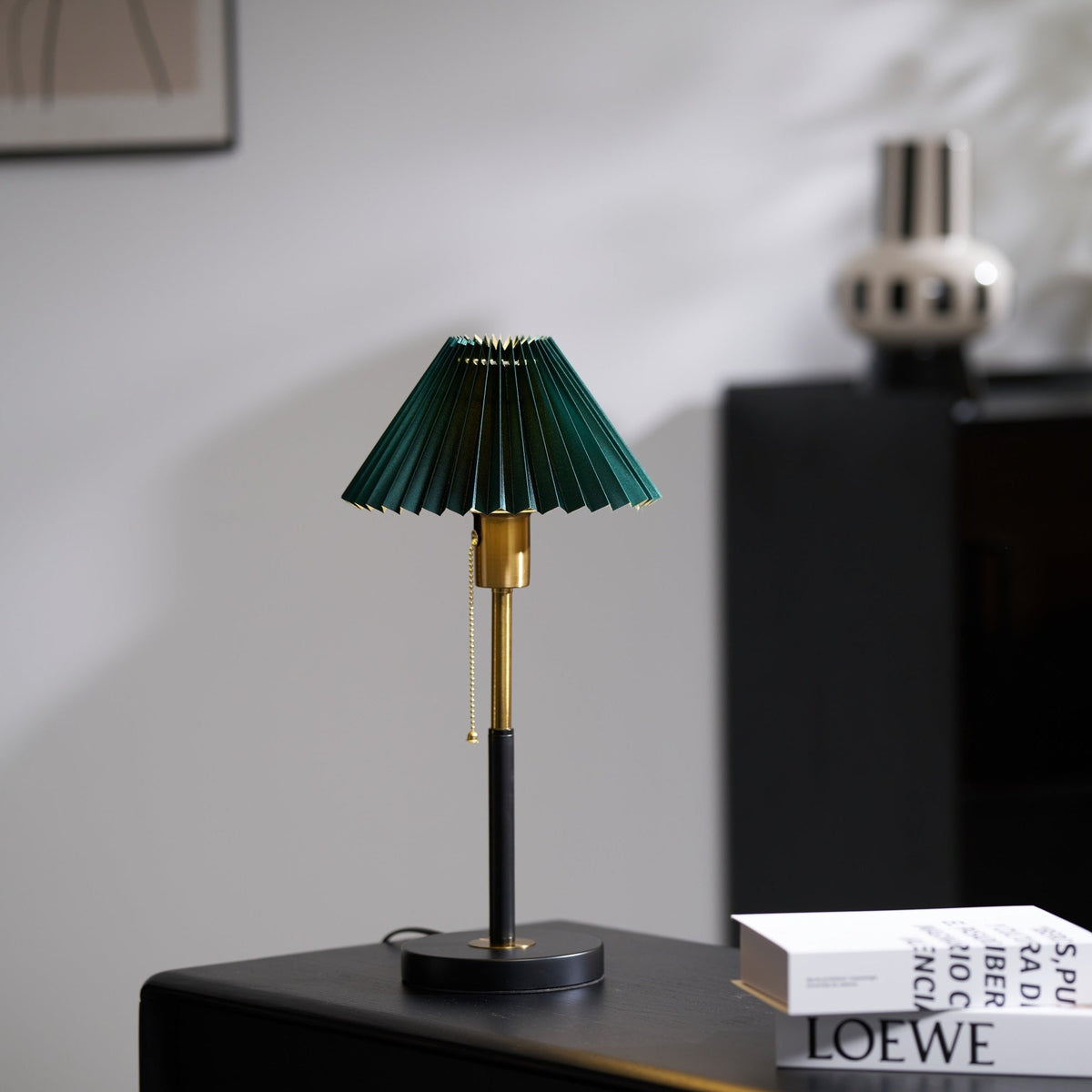 Candeeiro de mesa minimalista Mevzo em cerâmica