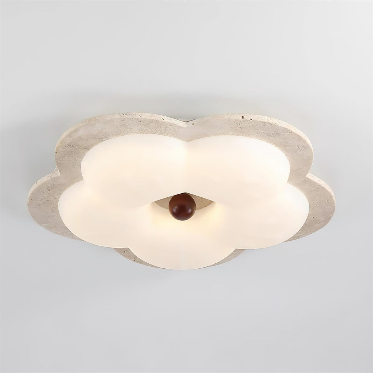 Candeeiro de teto Riita Flor Travertino