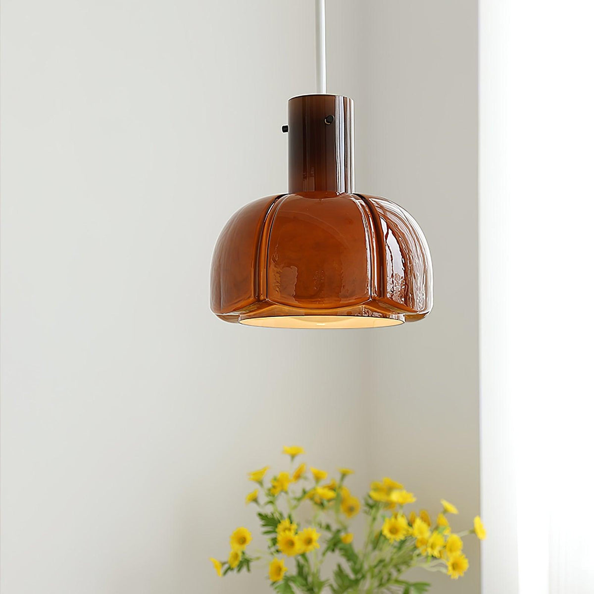Zentara moderne pendellampe i glas