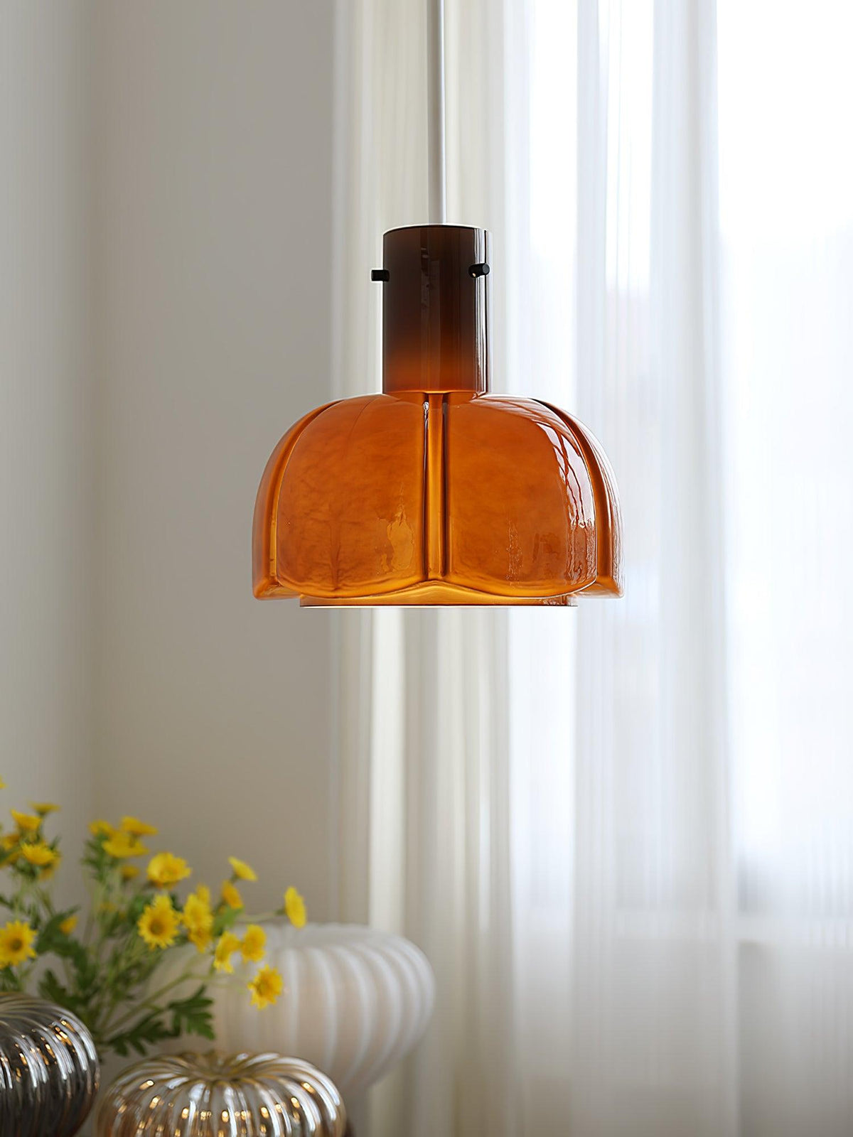 Zentara moderne pendellampe i glas