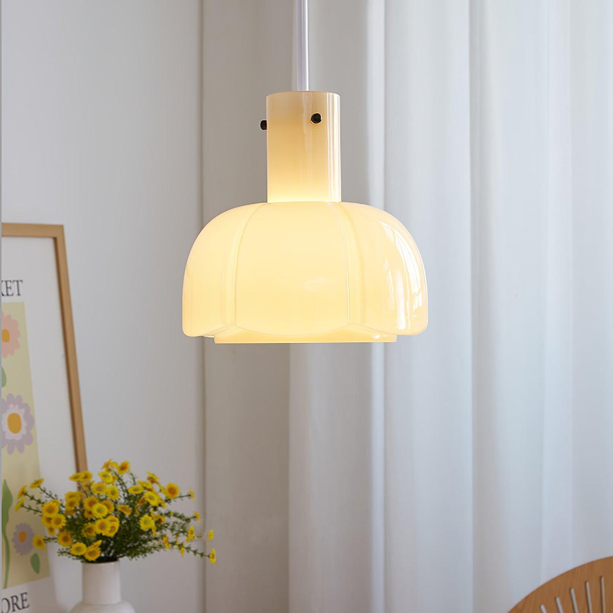 Zentara moderne pendellampe i glas