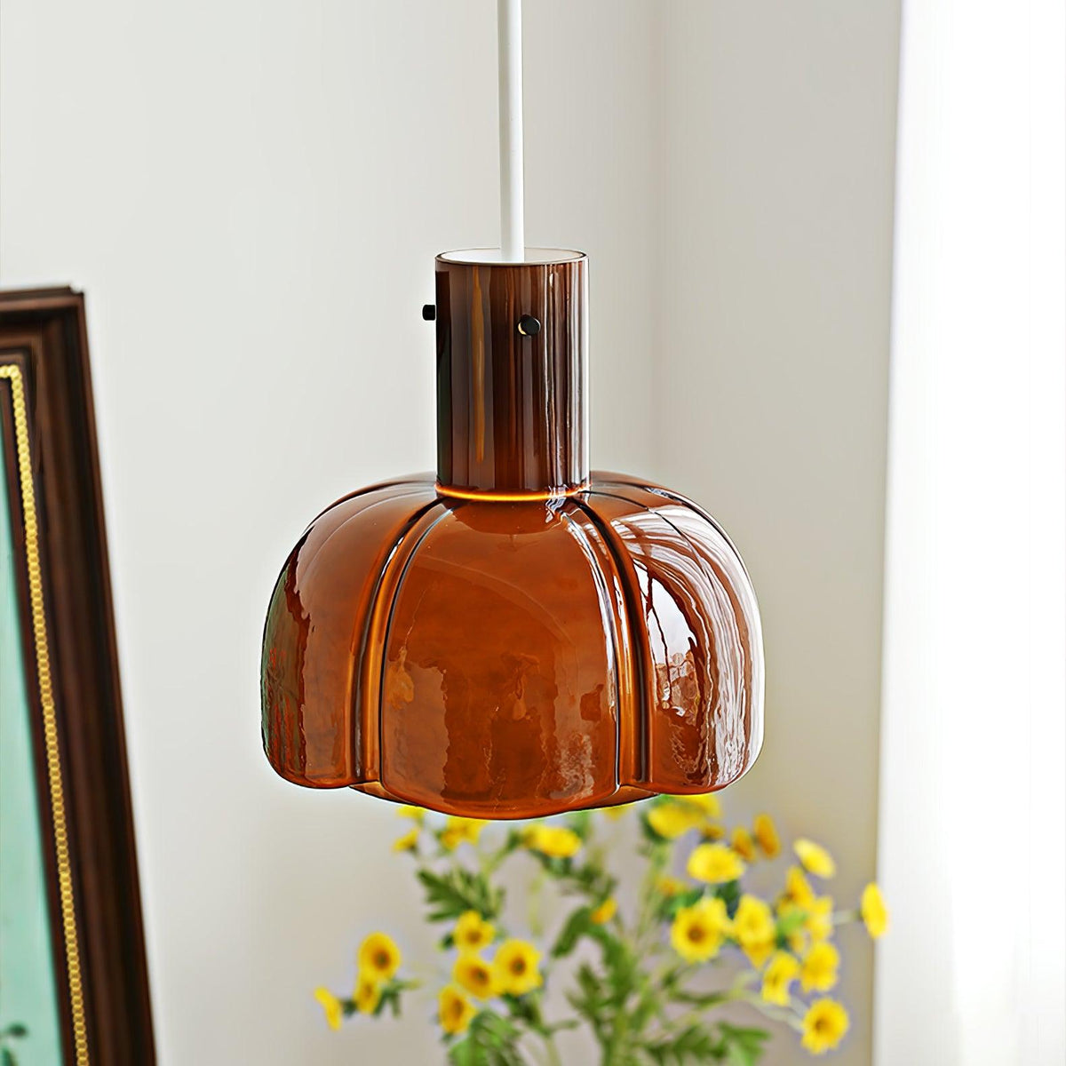 Zentara moderne pendellampe i glas