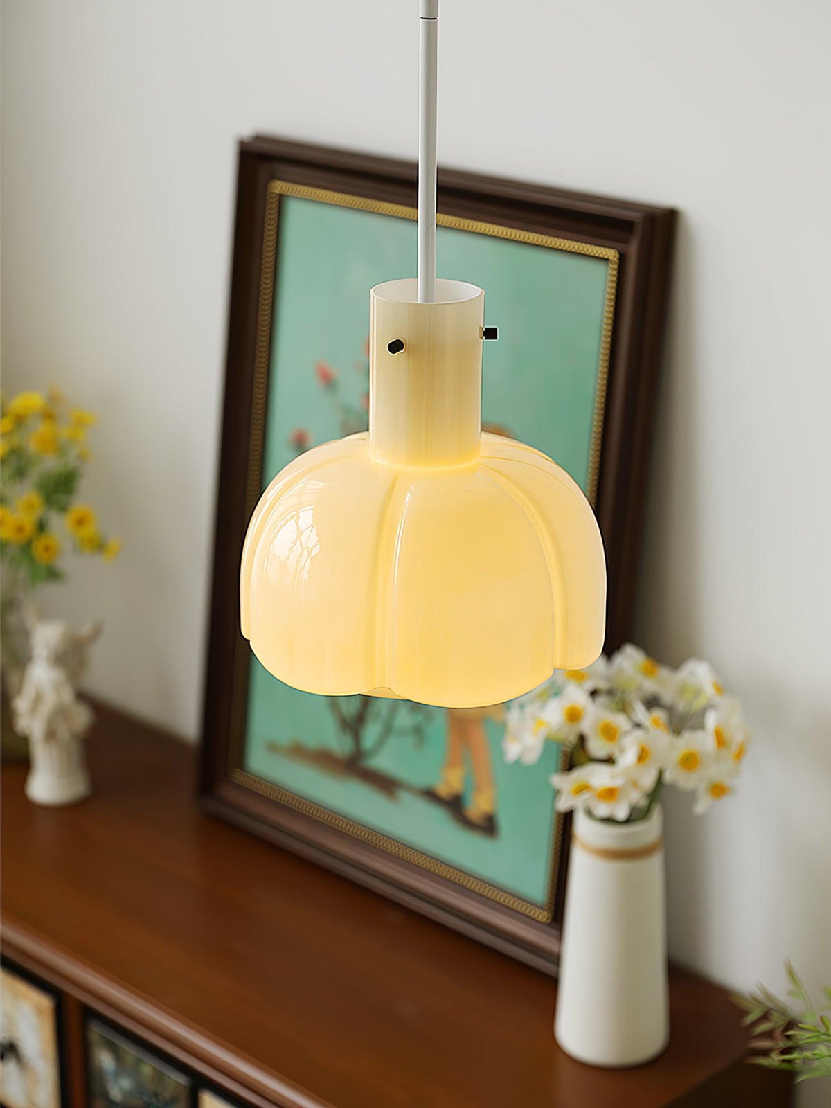 Zentara moderne pendellampe i glas
