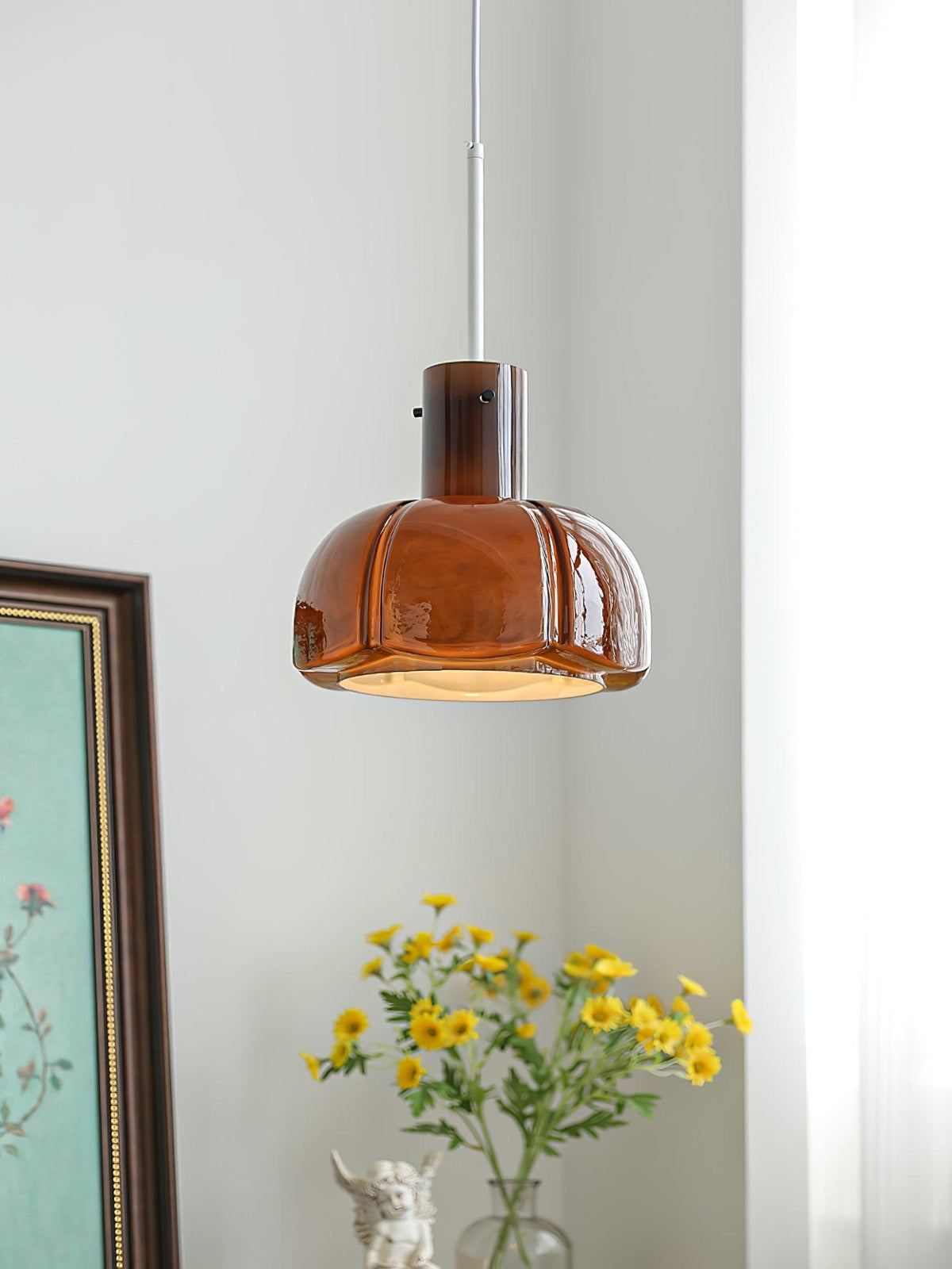 Zentara moderne pendellampe i glas