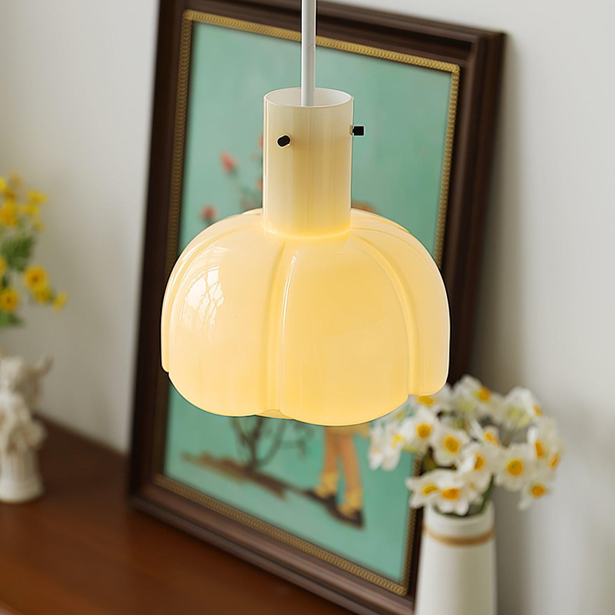 Zentara moderne pendellampe i glas