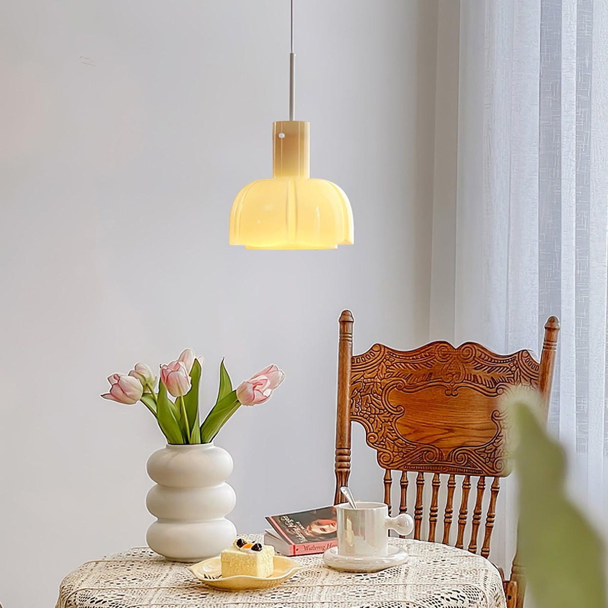 Zentara moderne pendellampe i glas