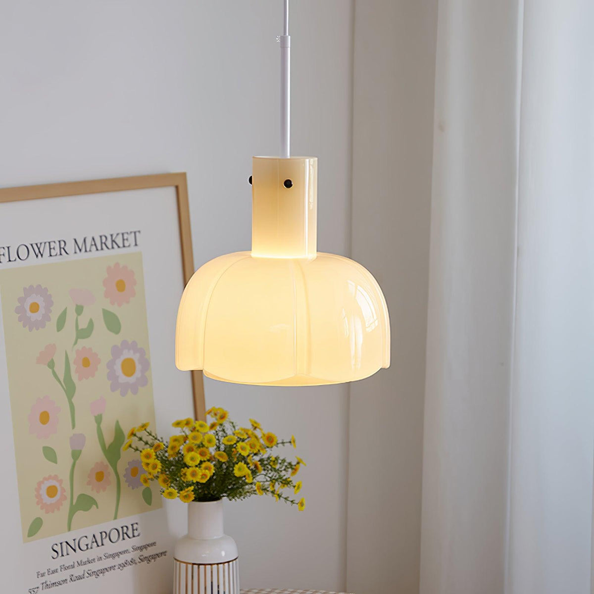 Zentara moderne pendellampe i glas