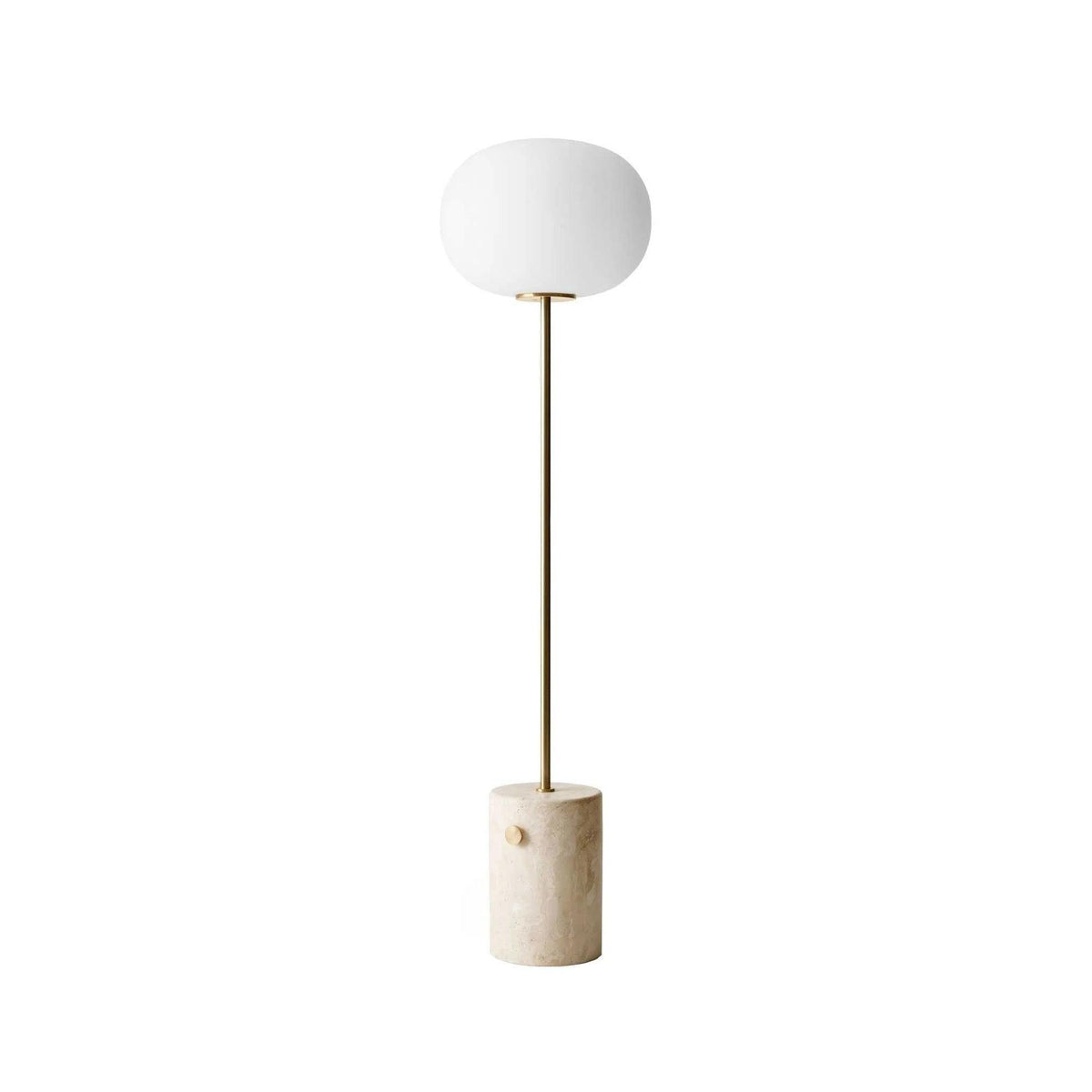 Iloryra golvlampa med pelarfot i travertin