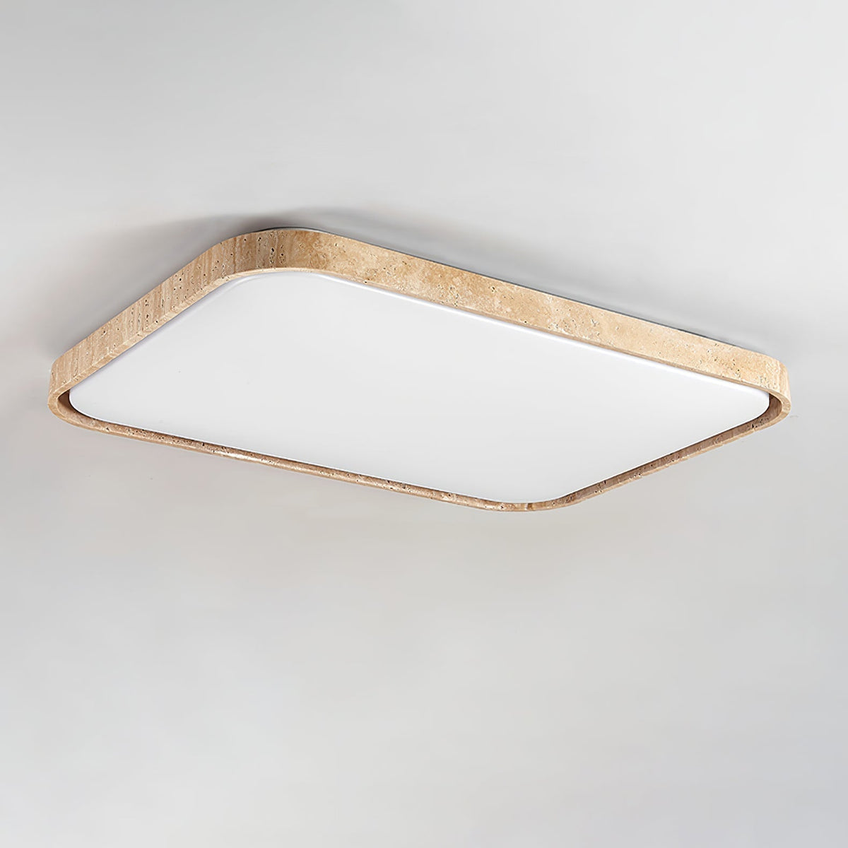 Aisle firkantet loftslampe i travertin