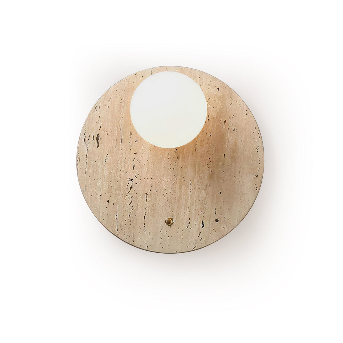 Aurevon minimalistisk vägglampa i travertin
