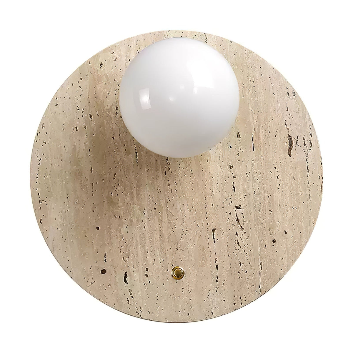 Aurevon minimalistisk vägglampa i travertin