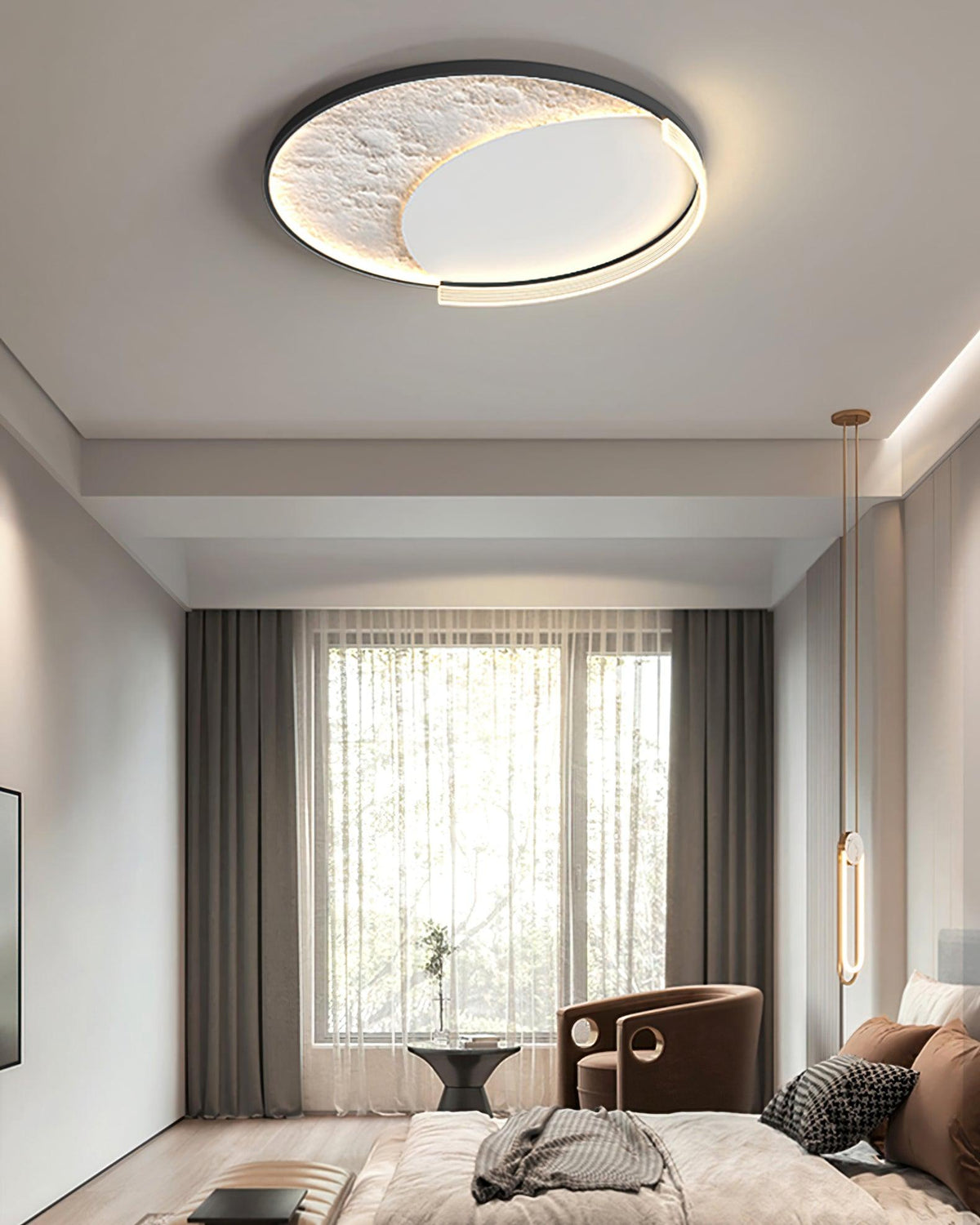 Syvine nordisk kunst Luna LED-loftlampe