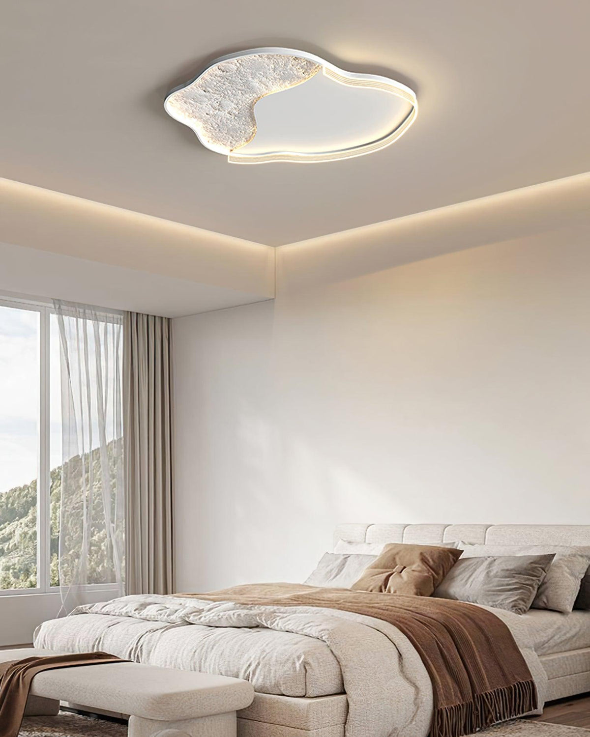 Syvine nordisk kunst Luna LED-loftlampe