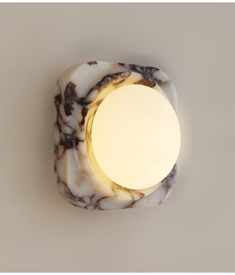 Elvena Lunar Marble Wall Light