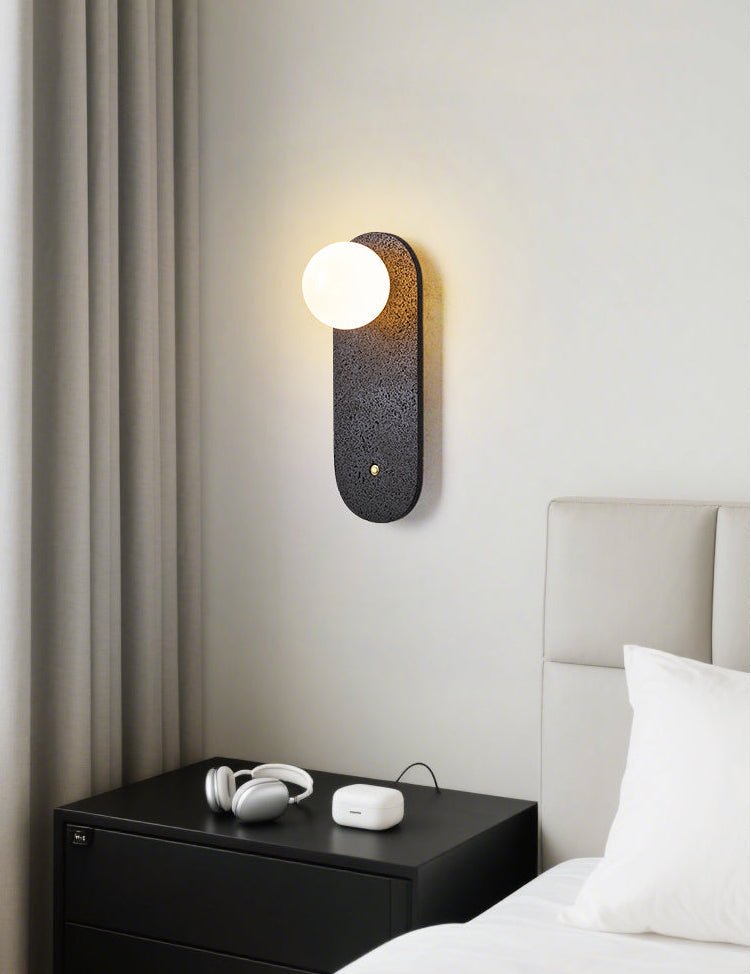 Candeeiro de parede Taveella Black Travertine Hearth