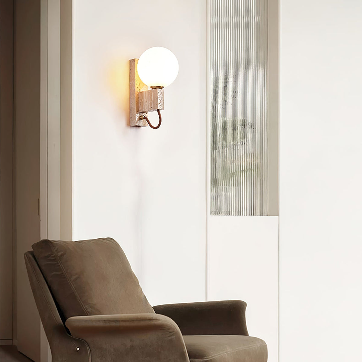 Candeeiro de parede para interior Lunar