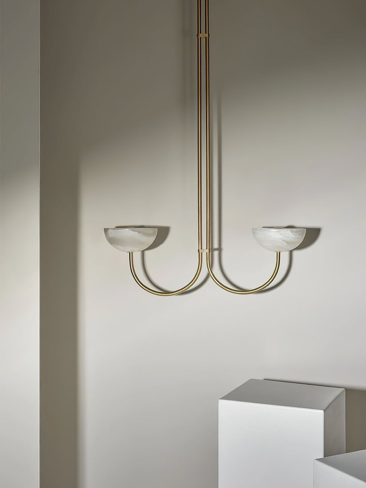 Hartvik Duo pendellampa i alabaster