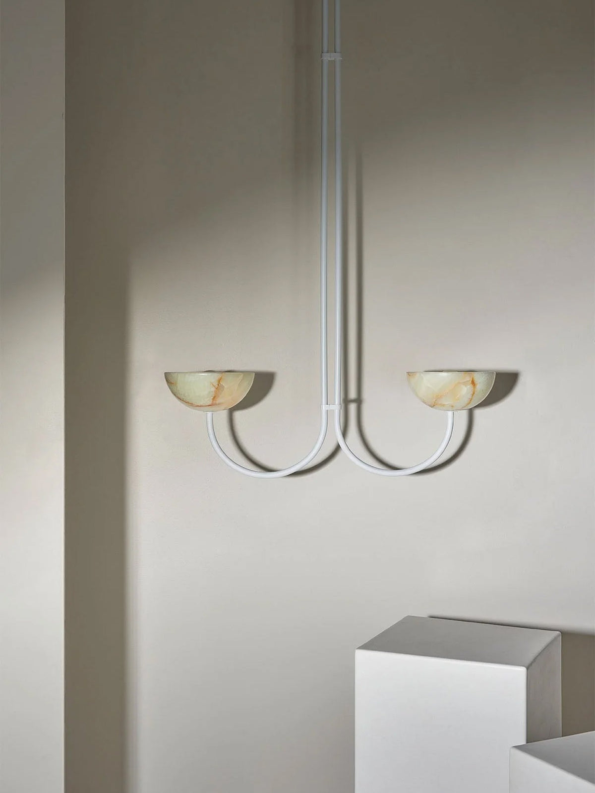 Hartvik Duo pendellampa i alabaster