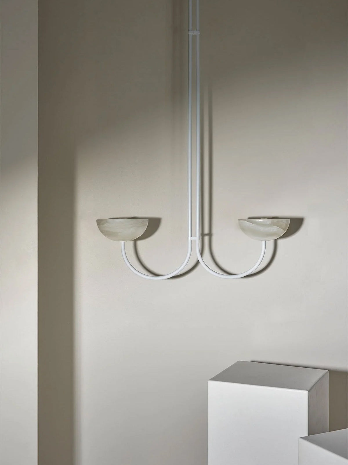Hartvik Duo pendellampa i alabaster