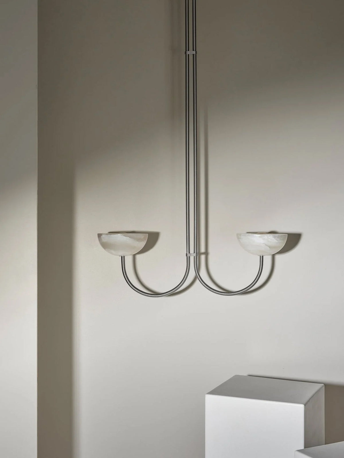 Hartvik Duo pendellampa i alabaster