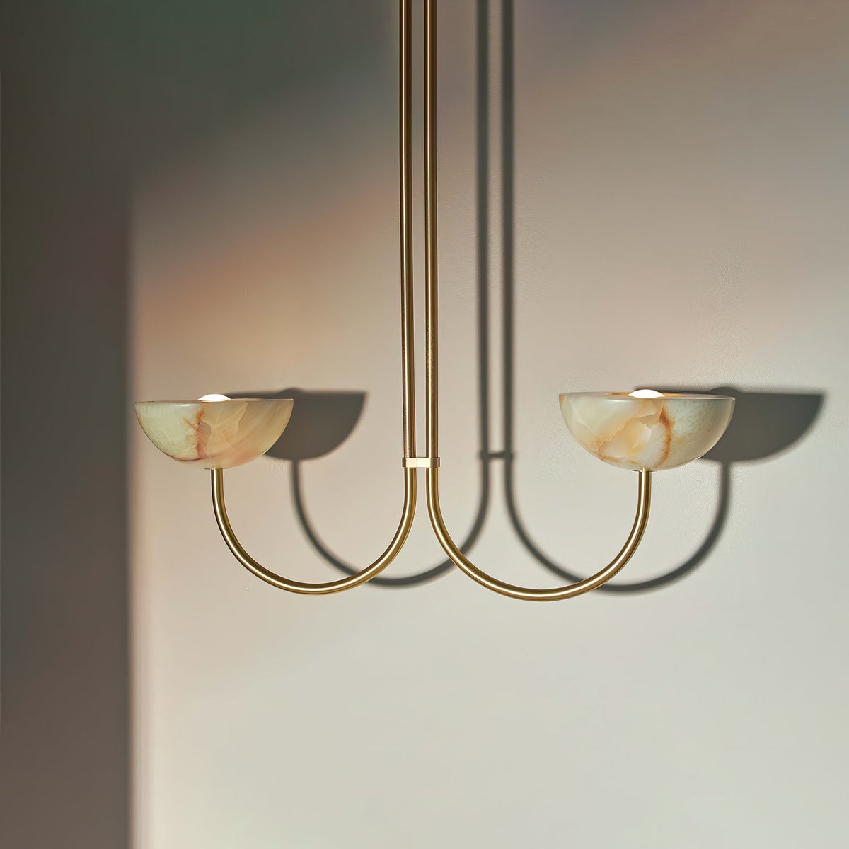 Hartvik Duo pendellampa i alabaster