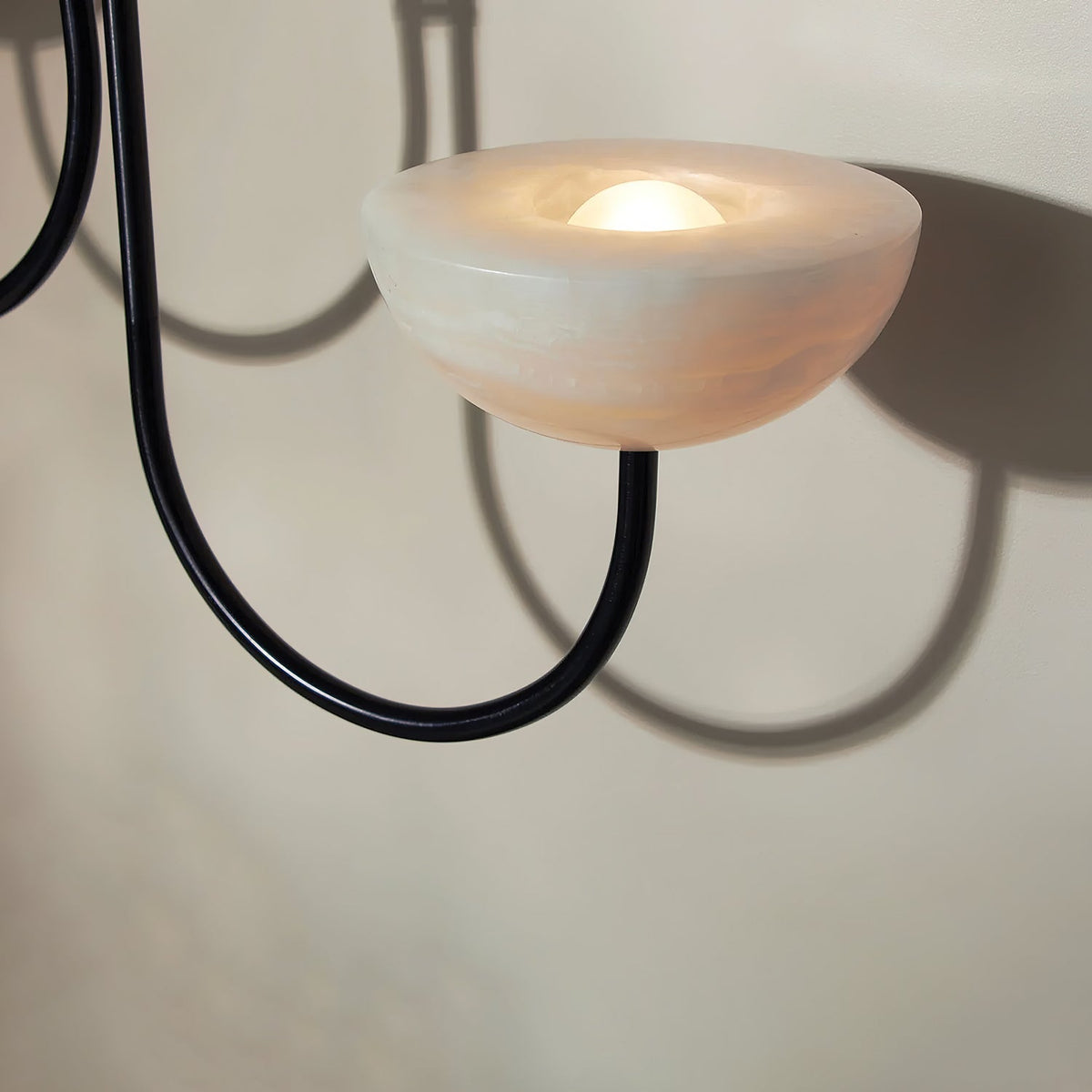 Hartvik Duo pendellampa i alabaster