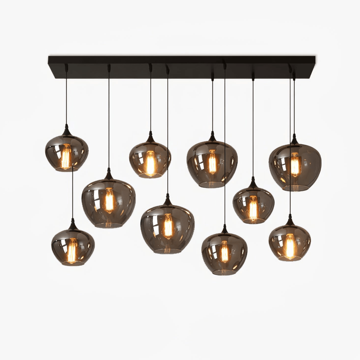 Tevely industrielt elegant pendel i glas