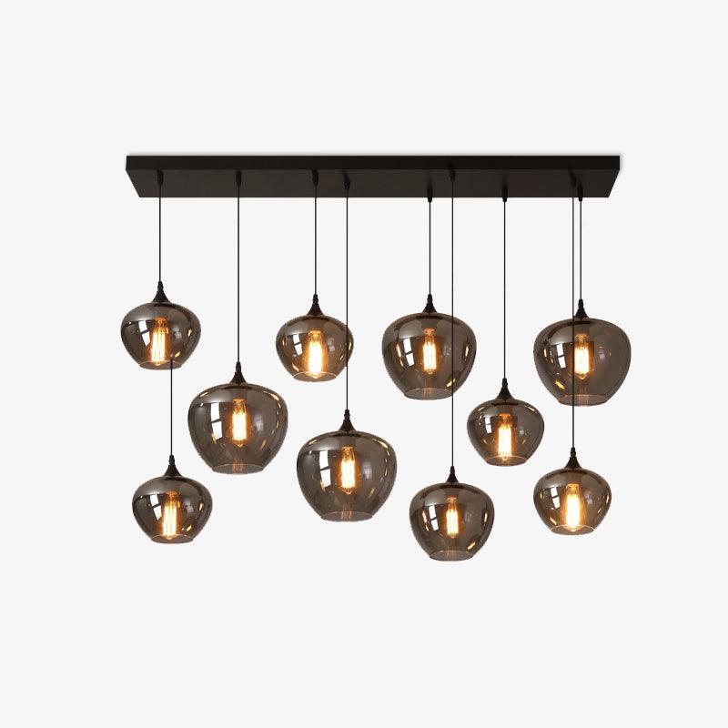 Tevely industrielt elegant pendel i glas