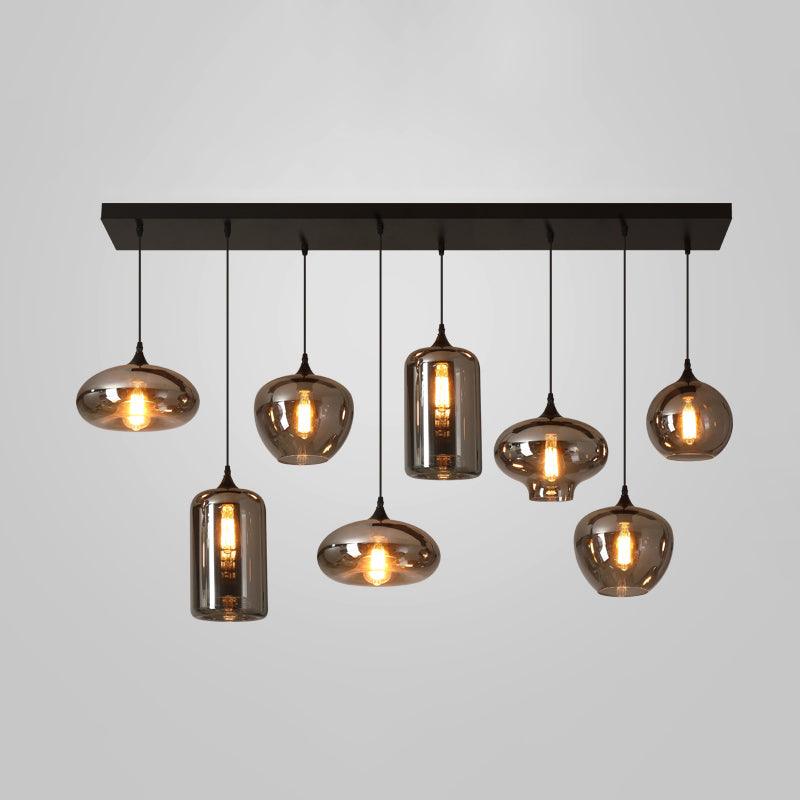Tevely industrielt elegant pendel i glas