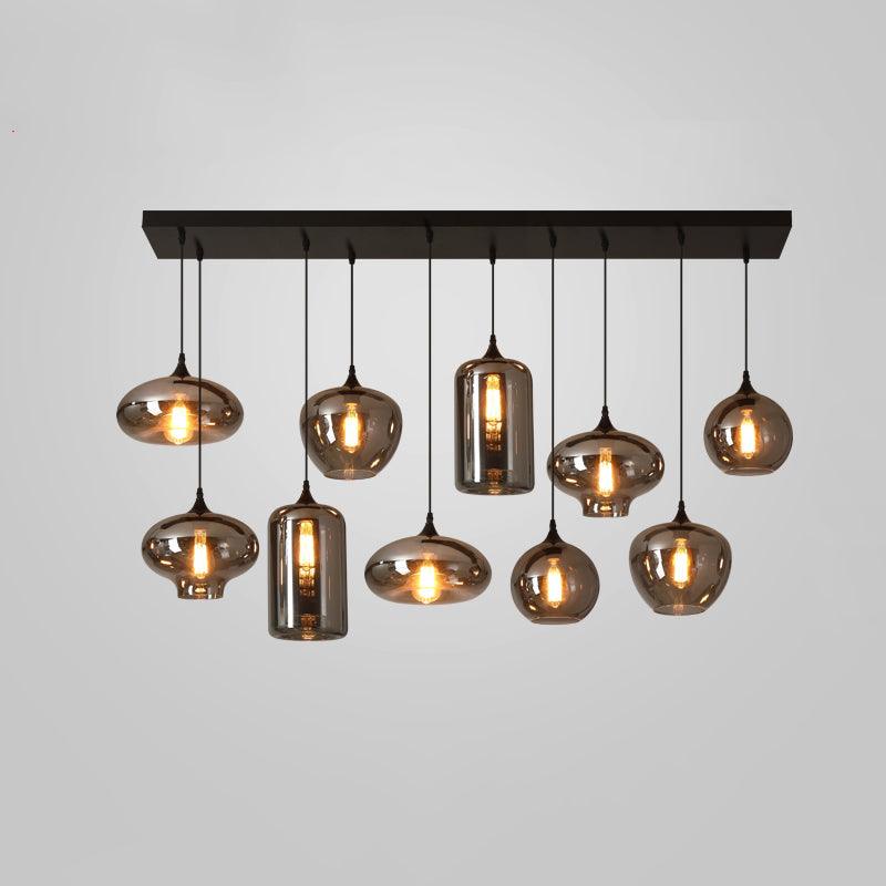 Tevely industrielt elegant pendel i glas