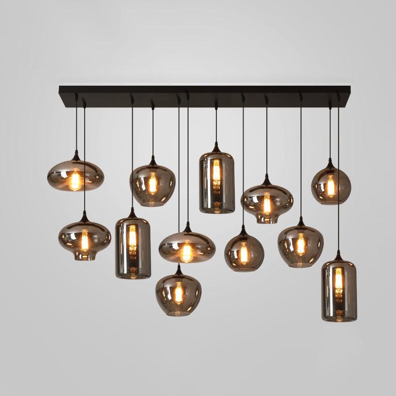 Tevely industrielt elegant pendel i glas