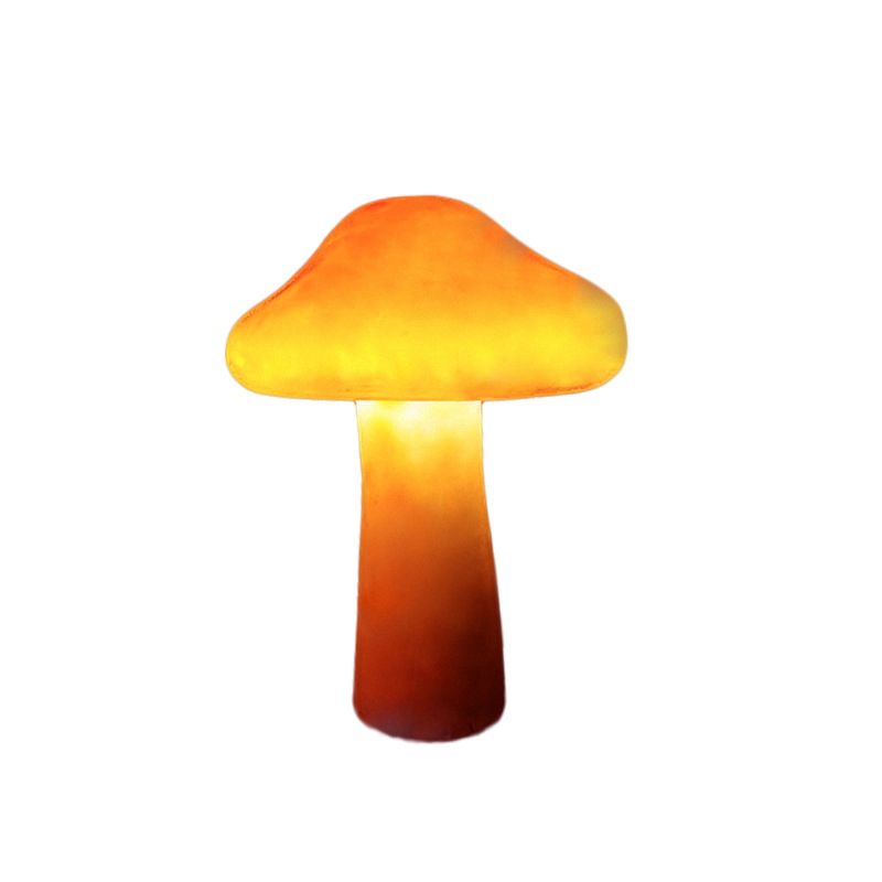Ray svampeformet udendørs jordlampe, fast tilslutning/solenergi, orange