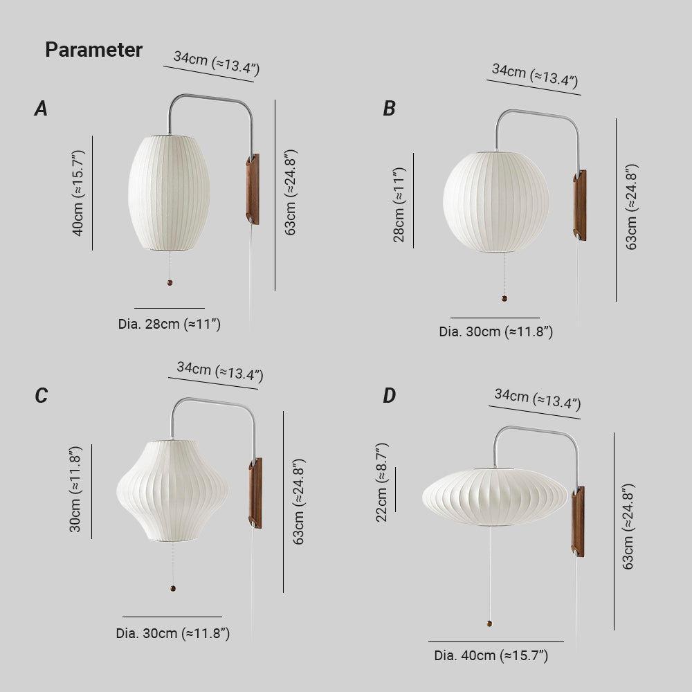 Aldinira Wall Sconce Walnut Ball