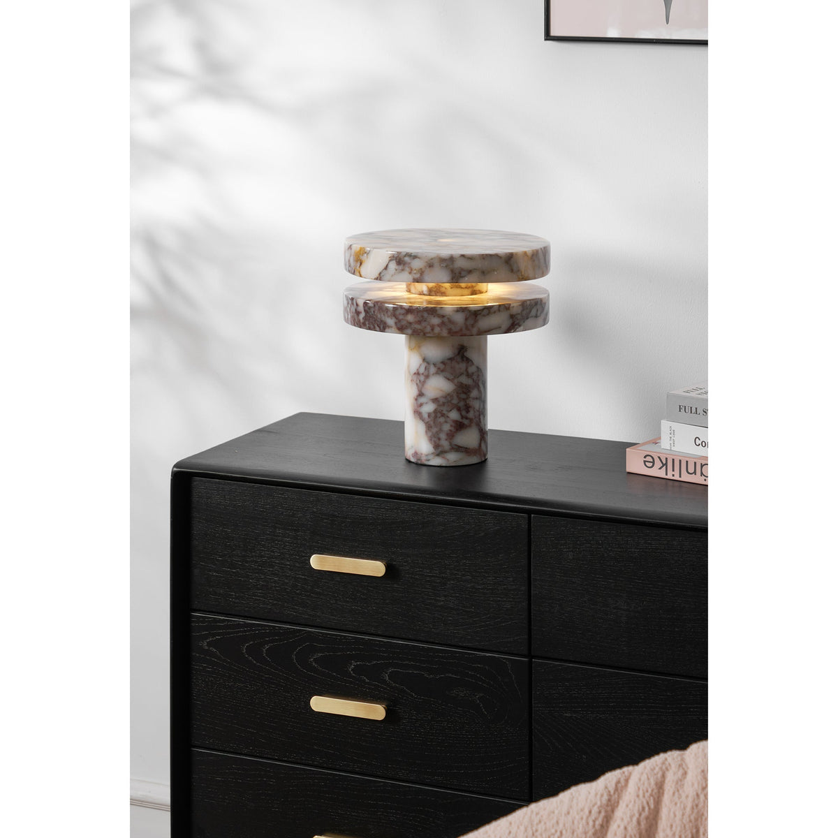 Selerine marmorbordlampe