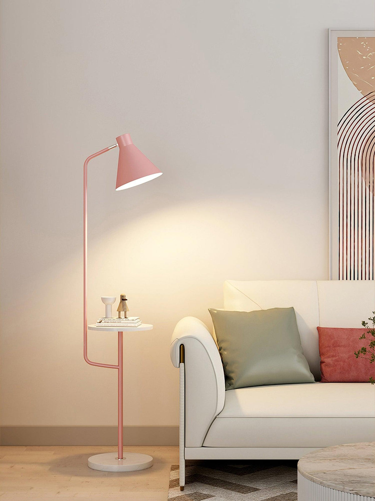 Nerylon gulvlampe, macaroon
