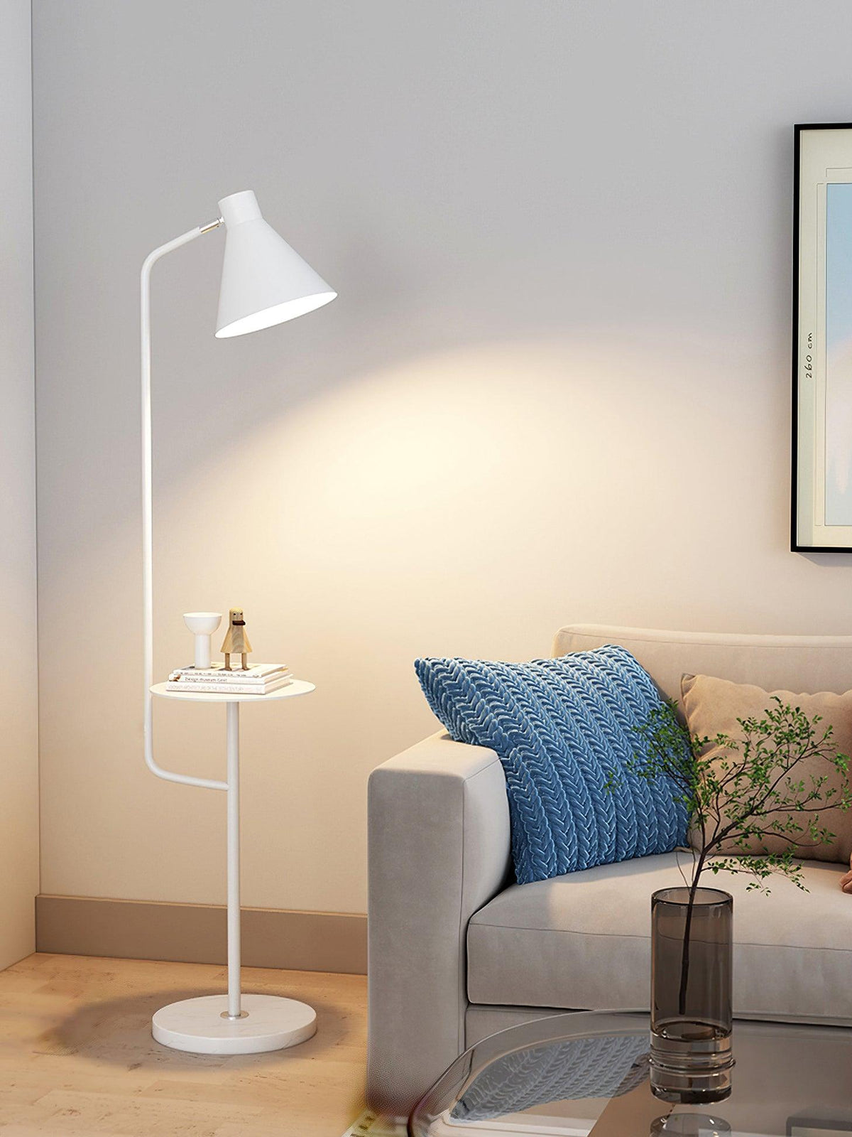 Nerylon gulvlampe, macaroon
